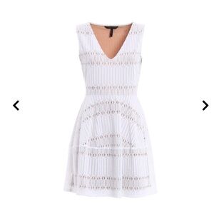 BCBGMaxAzria White Lace Dress